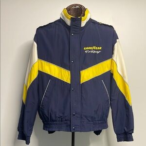 Actual vintage Blue & GoodYear Racing Jacket / windbreaker